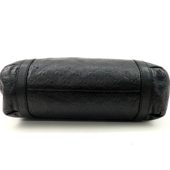 💎✨Authentic✨💎GUCCI Guccissima Leather Shoulder Bag Hand Bag Black - Picture 5 of 15